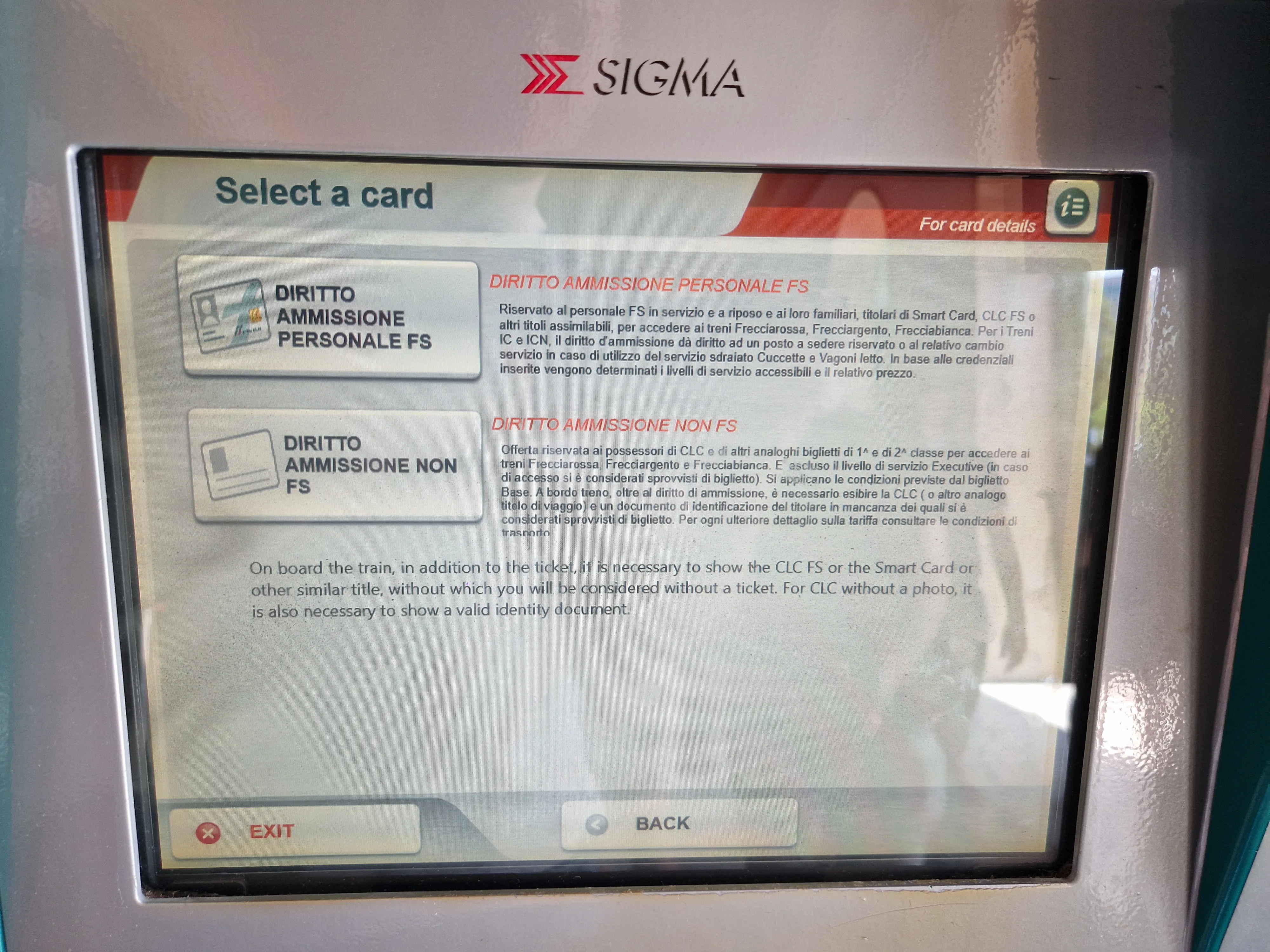 Select Diritto Ammissione Non FS